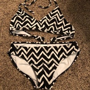 Bikini with Chevron Stripes